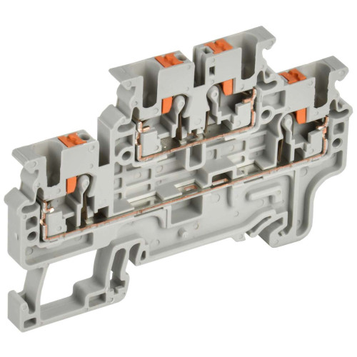ARMAFIX Клемма пружин. Push-in CP-ML 2 ур. 2,5мм2 серая IEK
