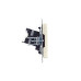 BRITE Розетка компьютерная RJ45 кат.5E РК10-БрКр бежевый IEK