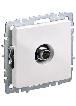 BRITE Розетка TV оконечная РТВ11-0-БрБ белый IEK