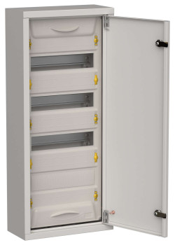 TITAN 5 Корпус металлический ЩРн-48 (1х48) 710х310х140мм IP31 серый (одна дверь) IEK