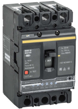 Выключатель автоматический ВА88-32 3Р 125А 35кА MASTER с электронным расцепителем IEK