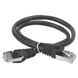 ITK Коммутационный шнур (патч-корд) кат.5E FTP PVC 7м черный