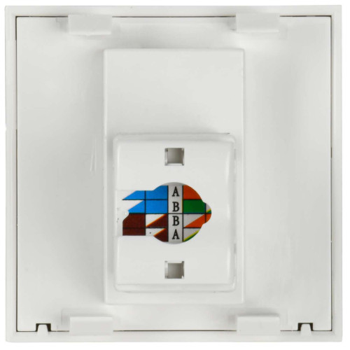 PRIMER РКИ-20-00-П-6 Розетка компьютерная RJ45 UTP кат.6 (2 модуля) белая IEK