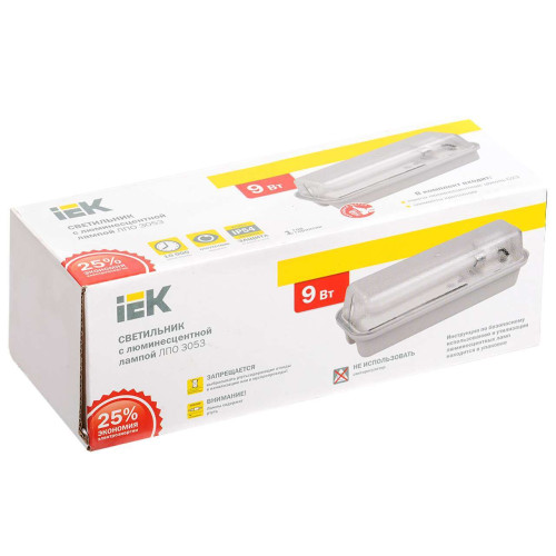Светильник ЛПО3053 1х9Вт 230В G23 IP54 IEK