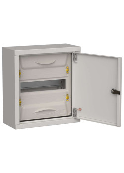 TITAN 5 Корпус металлический ЩРн-12 (1х12) 335х310х140мм IP31 серый (одна дверь) IEK