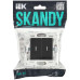 SKANDY Выключатель 2-клавишный с индикацией 10А SK-V09Bl черный IEK