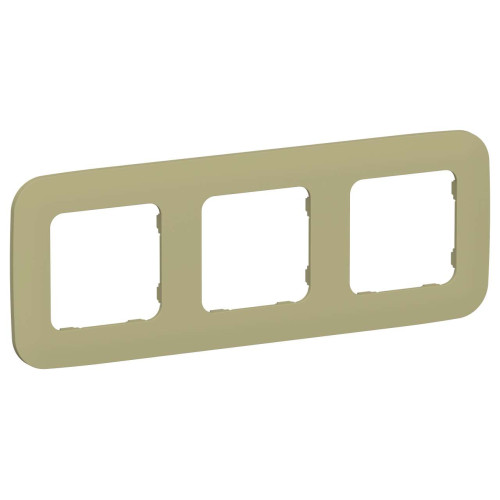 FLITE Рамка 3-местная РУ-3-А-ФлО оливковый IEK