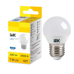 LED Globe G45 7W 6500K E27 IEK