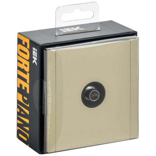 FORTE&PIANO Розетка TV оконечная FP828M металл серый сланец IEK