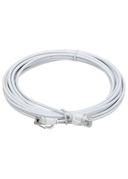 ITK Коммутационный шнур (патч-корд) кат.5E UTP LSZH 3м slim колпачок с язычком белый