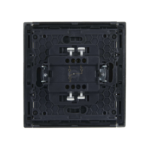 FORTE&PIANO Выключатель 1-клавишный проходной 10А FP503 сталь IEK