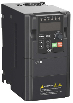 Преобразователь частоты A150 380В 3Ф 1,5кВт 5А со встроенным тормозным модулем ONI