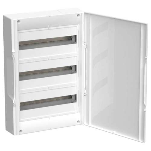 KREPTA Корпус пластиковый ЩРН-П-54 белая дверь IP40 IEK