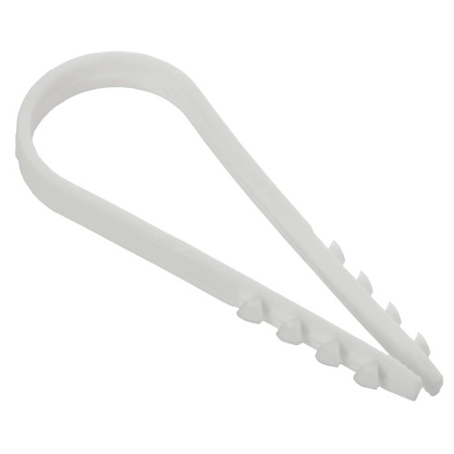 Дюбель-хомут 19-25мм для круглого кабеля нейлон серый (100шт/упак) GENERICA