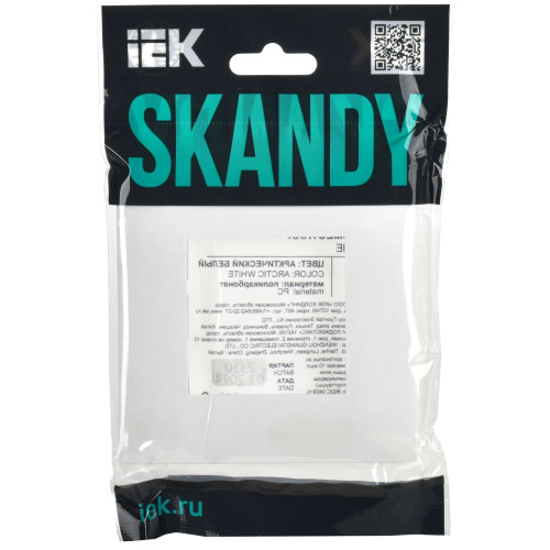 SKANDY Рамка 1-местная SK-F01W арктический белый IEK