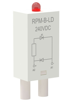 Модуль защиты для реле диод+светодиод 240В DC ONI