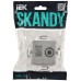 SKANDY Розетка двойная TV+RJ45 кат.6 SK-A15S серебряный IEK