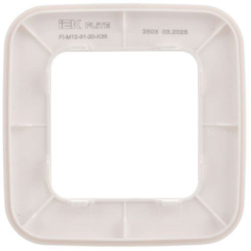 FLITE Рамка 1-местная РУ-1-А-ФлЖ жемчуг IEK