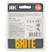 BRITE Рамка 1-местная РУ-1-1-Бр металл черный RE IEK
