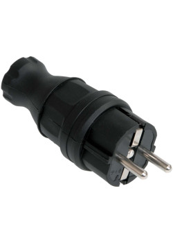 Вилка прямая ВБп3-1-0м IP44 ОМЕГА каучук IEK