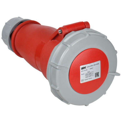 Розетка переносная ССИ-2152 16А-6ч 380В 3P+PE+N IP67 IEK
