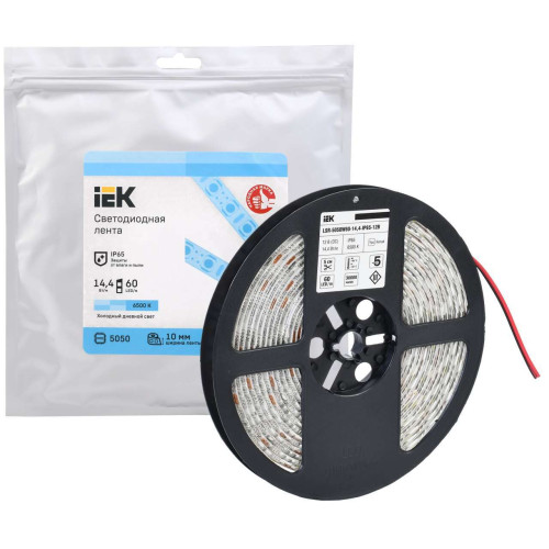 Лента светодиодная 5м LSR-5050W60-14,4-IP65-12В IEK