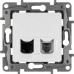 ETIKA Розетка двойная RJ11+RJ45 кат.5E UTP белый