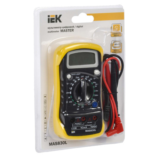 Мультиметр цифровой MASTER MAS830L IEK