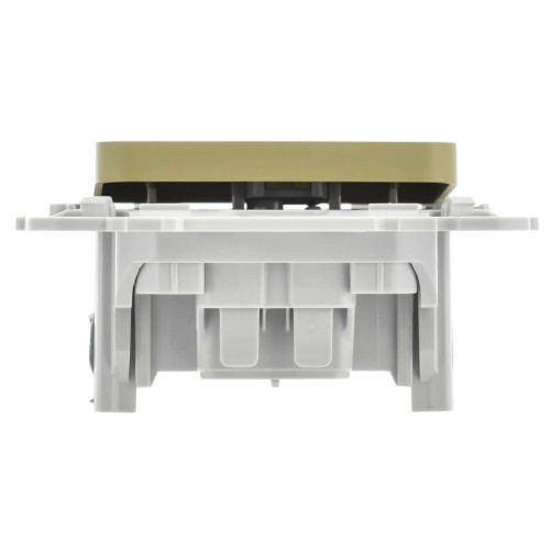 FLITE Выключатель 1-клавишный 10А ВС11-1-0-ФлО оливковый IEK