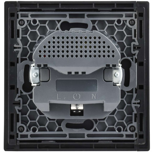 FORTE&PIANO Розетка 1-местная с заземлением с защитными шторками винтовое крепление 16А USB A+C 18Вт FP647M металл шампань IEK