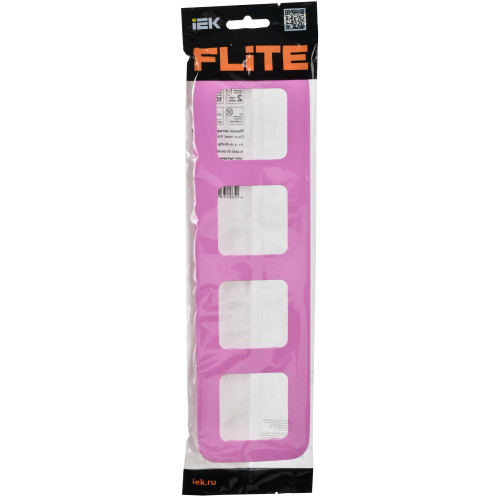 FLITE Рамка 4-местная РУ-4-А-ФлПр пурпурный IEK FLITE Рамка 4-местная РУ-4-А-ФлПр пурпурный IEK