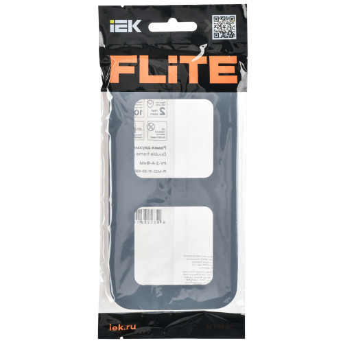 FLITE Рамка 2-местная РУ-2-А-ФлМ маренго IEK