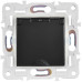 SKANDY Розетка 1-местная с заземлением с защитными шторками и крышкой 16А IP44 SK-R11Bl черный IEK