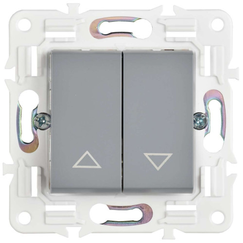 SKANDY Выключатель жалюзи 10А SK-V12Gr серый IEK