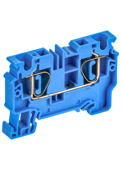 ARMAFIX Клемма пружинная CX6 BU 6мм2 проходная синяя IEK