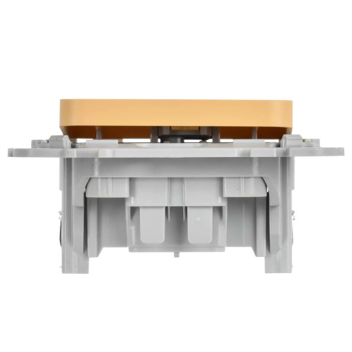 FLITE Выключатель 1-клавишный 10А ВС11-1-0-ФлЗ золотарник IEK