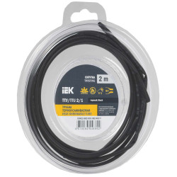 Трубка термоусадочная ТТУ нг-LS 2/1 черная (2м/упак) IEK