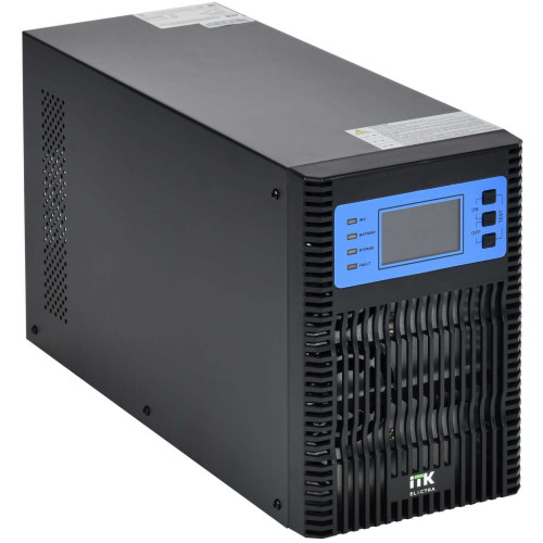 ITK ELECTRA OT ИБП однофазный онлайн 2кВА/2кВт LCD дисплей 48VDC 4хС13 с АКБ 4х9AH USB EPO RS232 SNMP слот Tower