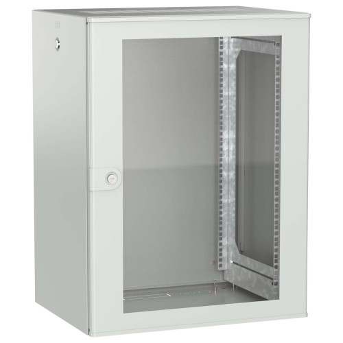 ITK UNITBOX W Шкаф настенный 15U 600х450мм дверь стеклянная серый