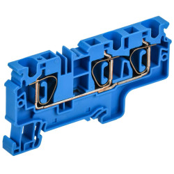 ARMAFIX Клемма пружинная CX6-3 BU 6мм2 трехконтактная синяя IEK