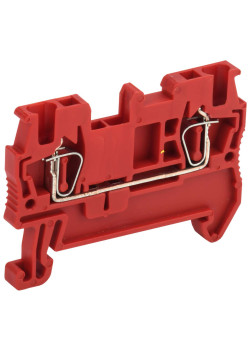 Клемма пружинная КПИ 2в-1,5 17,5А красная IEK