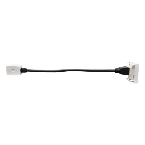 PRIMER РКМ-20-10-П Розетка мультимедийная HDMI M/M (2 модуля) белая IEK