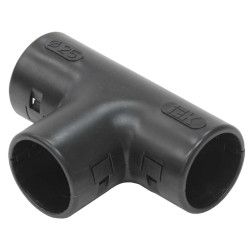 Тройник открывающийся TI25G черный (5шт/компл) IEK