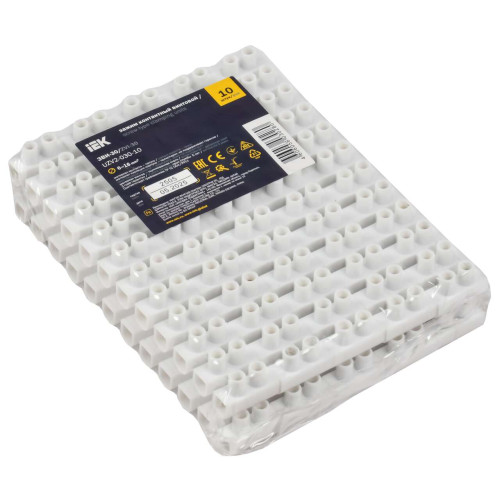 Зажим контактный винтовой ЗВИ-30 н/г 6,0-16мм2 12пар IEK Зажим контактный винтовой ЗВИ-30 н/г 6,0-16мм2 12пар IEK