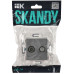 SKANDY Розетка двойная TV+SAT SK-A13Gr серый IEK