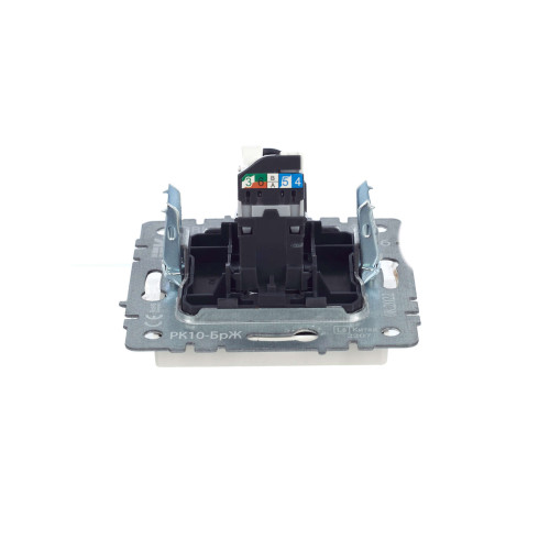BRITE Розетка компьютерная RJ45 кат.5E РК10-БрЖ жемчуг IEK