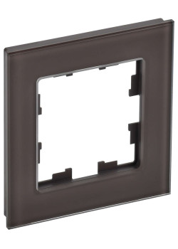 BRITE Рамка 1 -местная РУ-1-2-БрТБ стекло темная бронза IEK