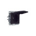 BRITE Розетка 1-местная с заземлением с защитными шторками и крышкой 16А IP44 РСбш10-3-44-БрЧ черный IEK
