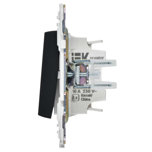SKANDY Выключатель жалюзи 10А SK-V12Bl черный IEK