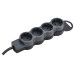 STANDARD Удлинитель У04 4 места 2P+PE 5м 3х1,5мм2 16А черный IEK